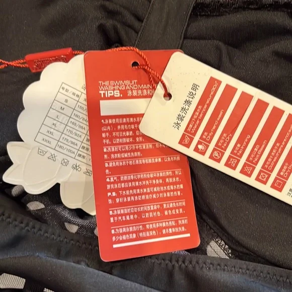 NWT Polka Dot Baby Doll Tankini Top - Picture 8 of 9